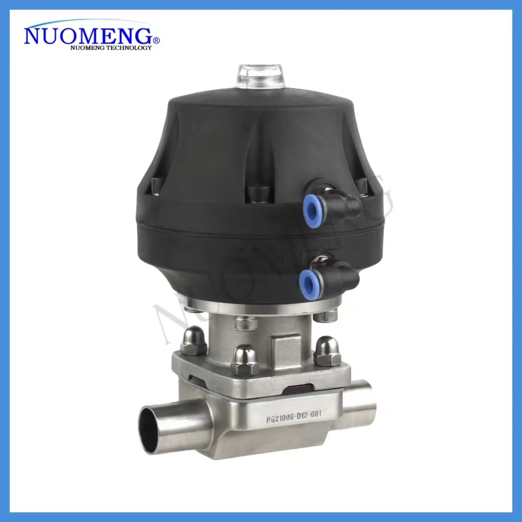 Sanitary Stainless Steel SS304/SS316L Pneumatic Diaphragm Valve