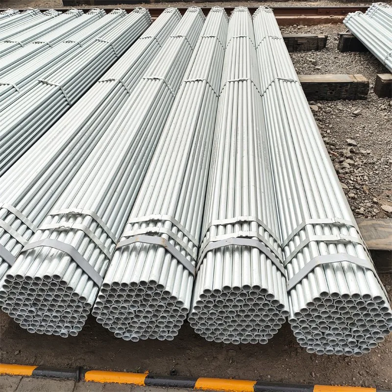 ASTM A53/BS1387 tubería de acero redondo galvanizado en caliente DIP / Gi Tubería Pre-Galvanizado tubo Galvanizado para Construcción