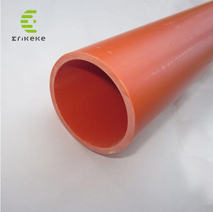 Tube en PVC UPVC Conduit électrique en plastique pour la protection des fils et des câbles Tuyau en PVC à plat