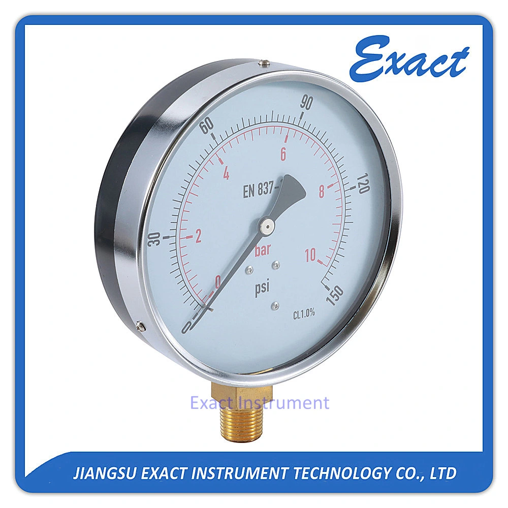 6" Pressure Gauge-Dry Manometer-Standard Pressure Gauge with Chrome Bezel