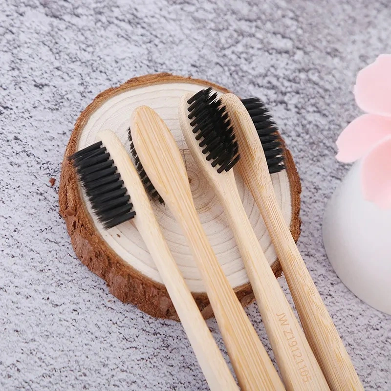 Modern Design Travel Eco Friendly Hotel Amenities Bamboo Toothbrush for Adults