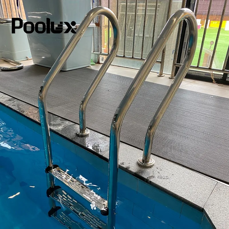 2 Steps Anti-Slip Safe and Solid 304 Stainless Steel Swimming Pool Ladders