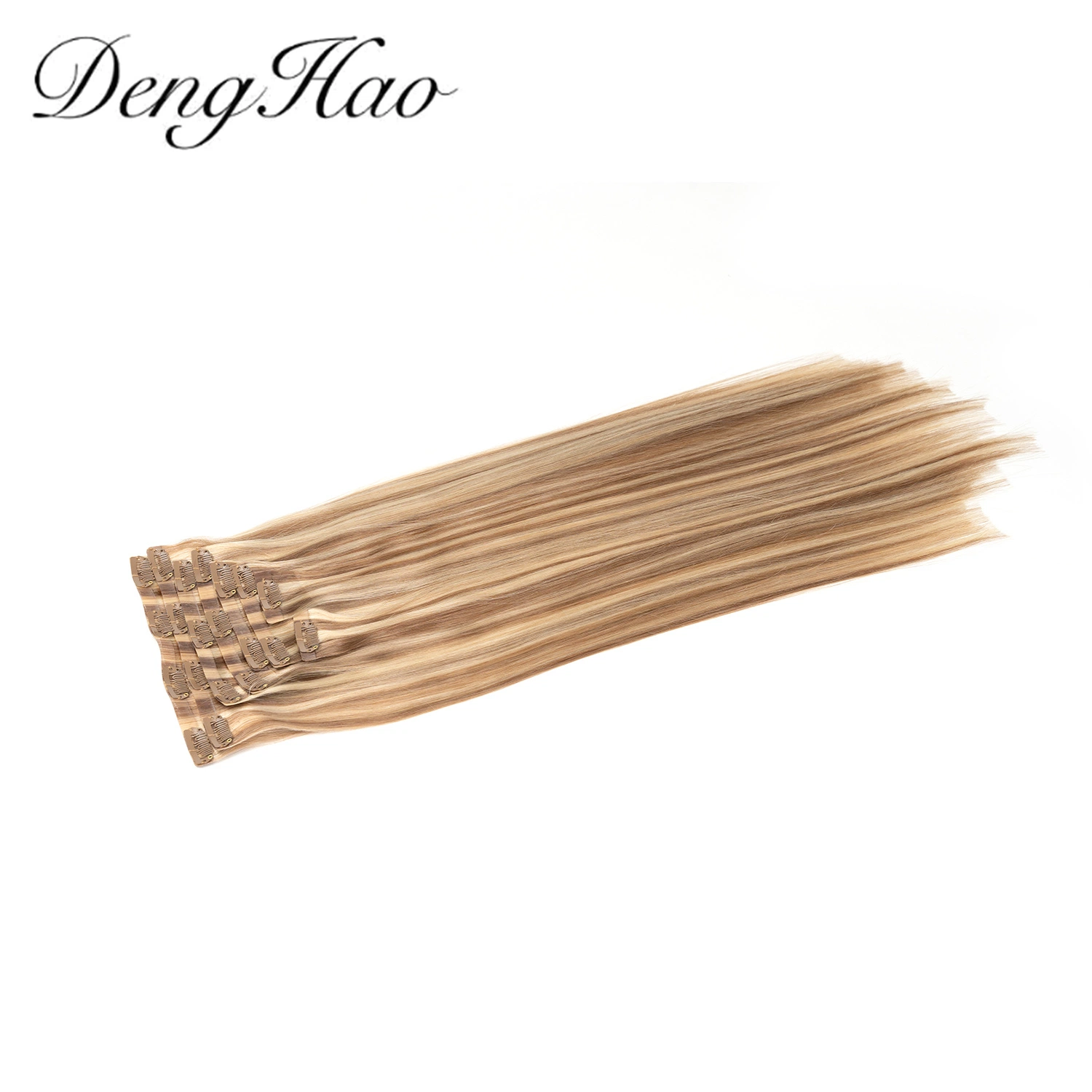 Professional Manufacturer Double Drawn Clips Human Hair Extension