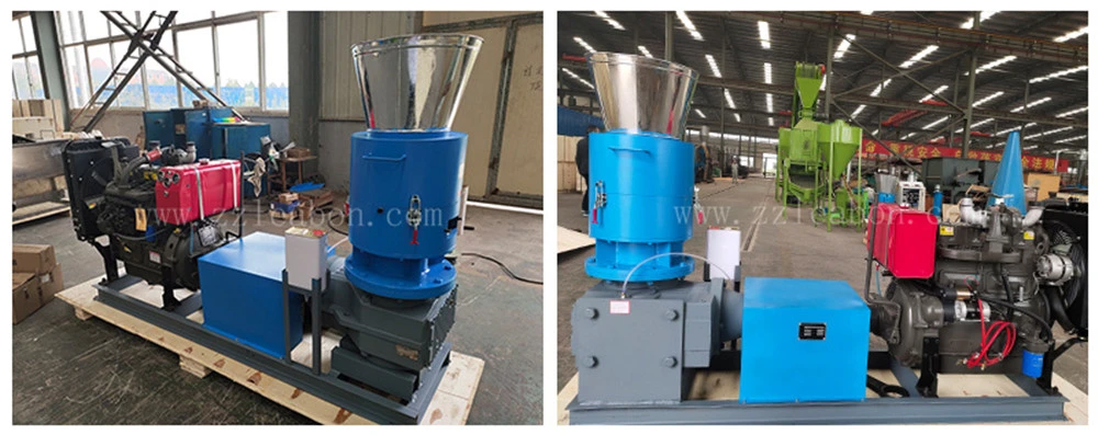 Flat Die Pellet Mill Machine Small Capacity Wood Chip Straw Pellet Making Machine