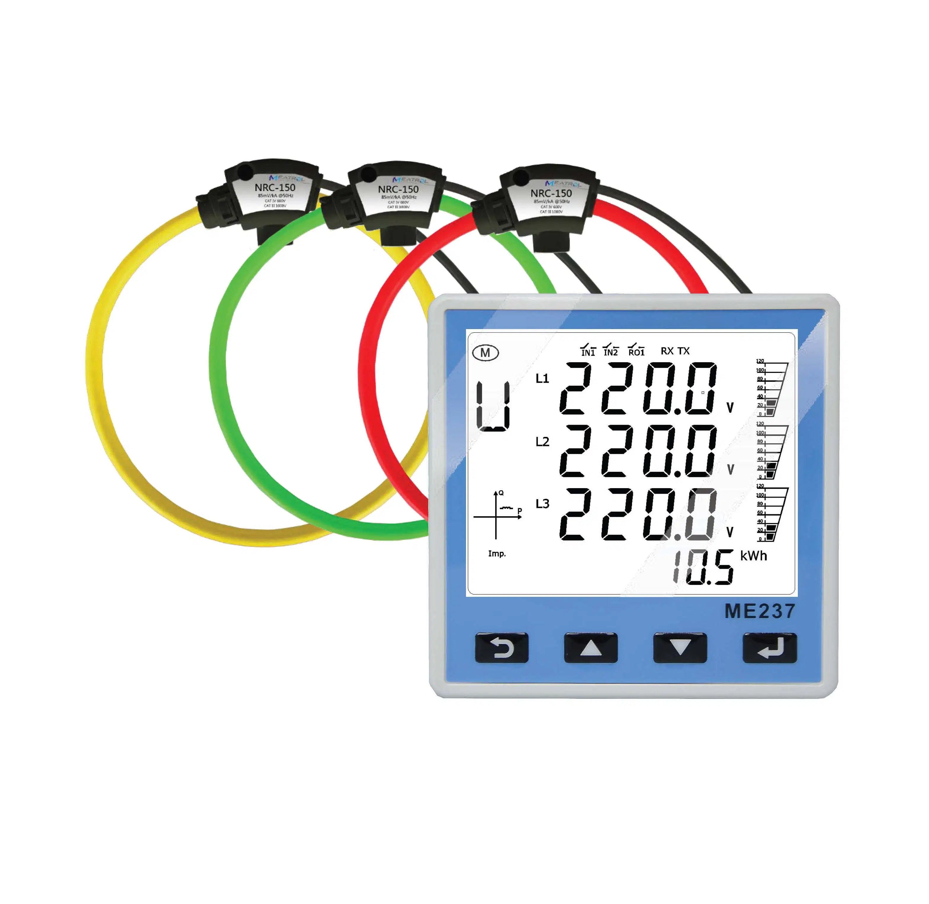 Arriba Venta instrumentos de medición de corriente Me237 Medidor de Electricidad para Solar Sistema de alimentación