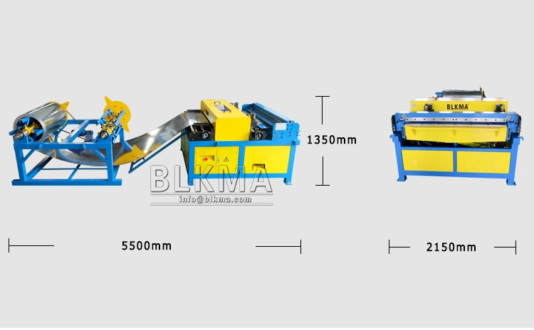 Auto de producción de lámina metálica conducto conducto automático CNC la Línea 3 del conducto de la bobina/Line 3