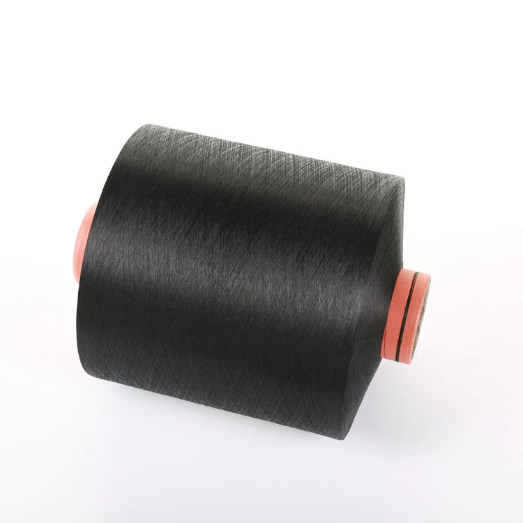 Special Black Soft Intermingled Polyester Textured Filament DTY Microfiber Yarn 150/144 Export to Peru