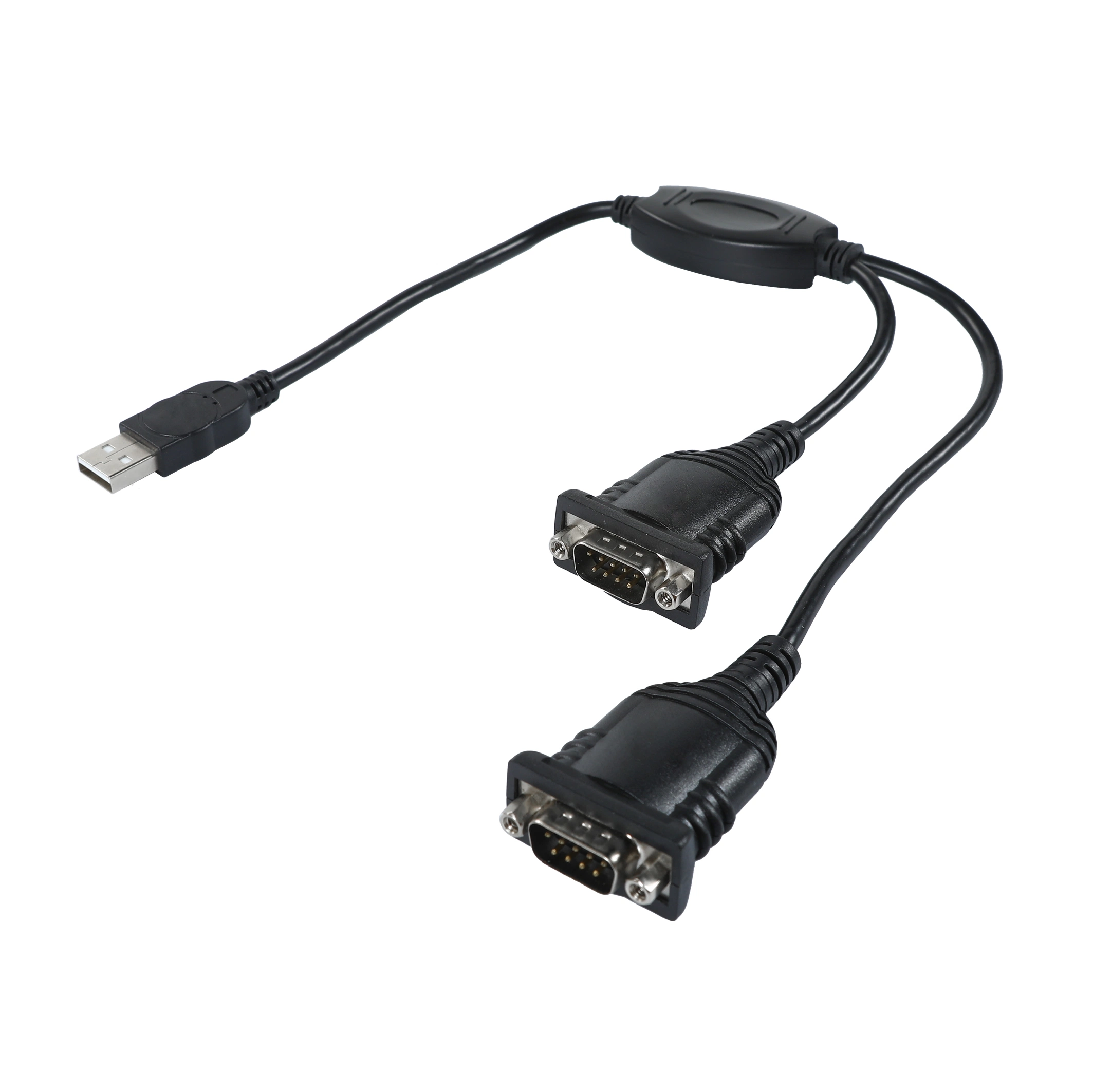 USB2.0 to Dual RS-232 dB9 Y Splitter Serial Cable