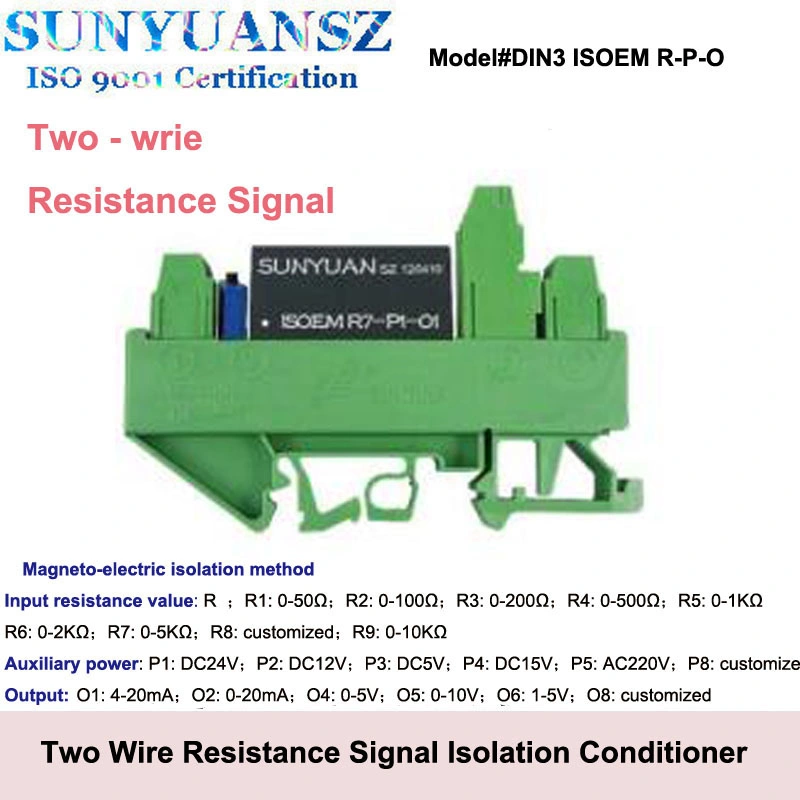 Two-Wire Wheatstone Bridge/Potentiometer Signal to Voltage/Current Signal Isolation Conditioner