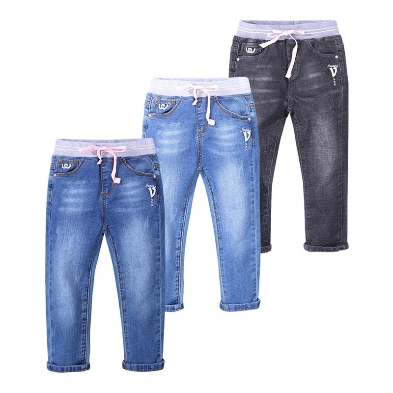 Nuevo estilo de moda Niños Moda niños pantalones jeans precio de fábrica de diseño
