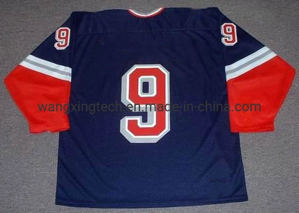 Custom Jersey New York 1991 1999 1994 1996 1998 #9 Adam Graves Retro Hockey Jersey