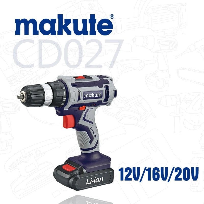 Makute Cordless Drill 12V/16V/20V with LED Woodworking Tools