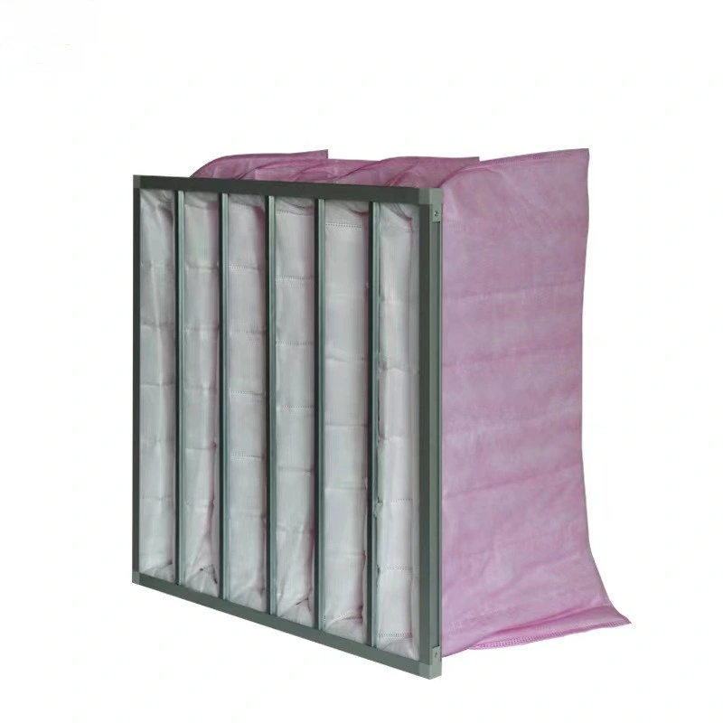 HVAC F7 Pocket Filters Synthetic Fiber with Aluminum Frame Bag Filter