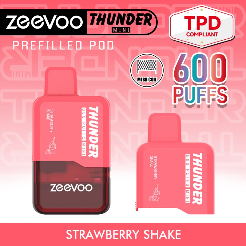 Zeevoo Thunder dernière E liquide cigarette Cuvie jetable Vape populaire Avec certification DPT