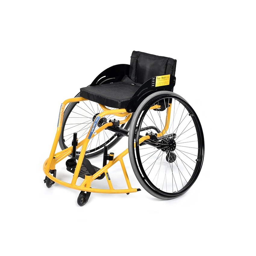 Topmedi Aluminium Alloy Alumium Basketball Center Wheel Chair Power Folding Sport Wheelchair ODM