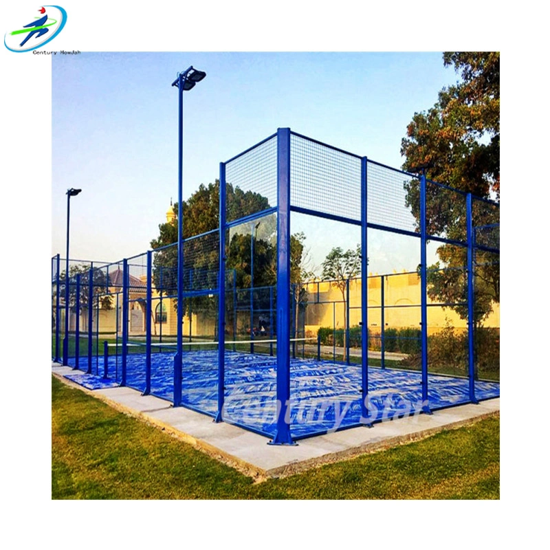 Équipement de tennis de tennis de padel de terrain professionnel Century Star avec Cage de clôture en acier