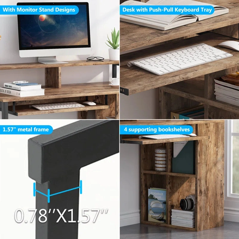 Smart Minimalist Living Room Cabinet L Shaped Gaming Desk Computer Corner Desk