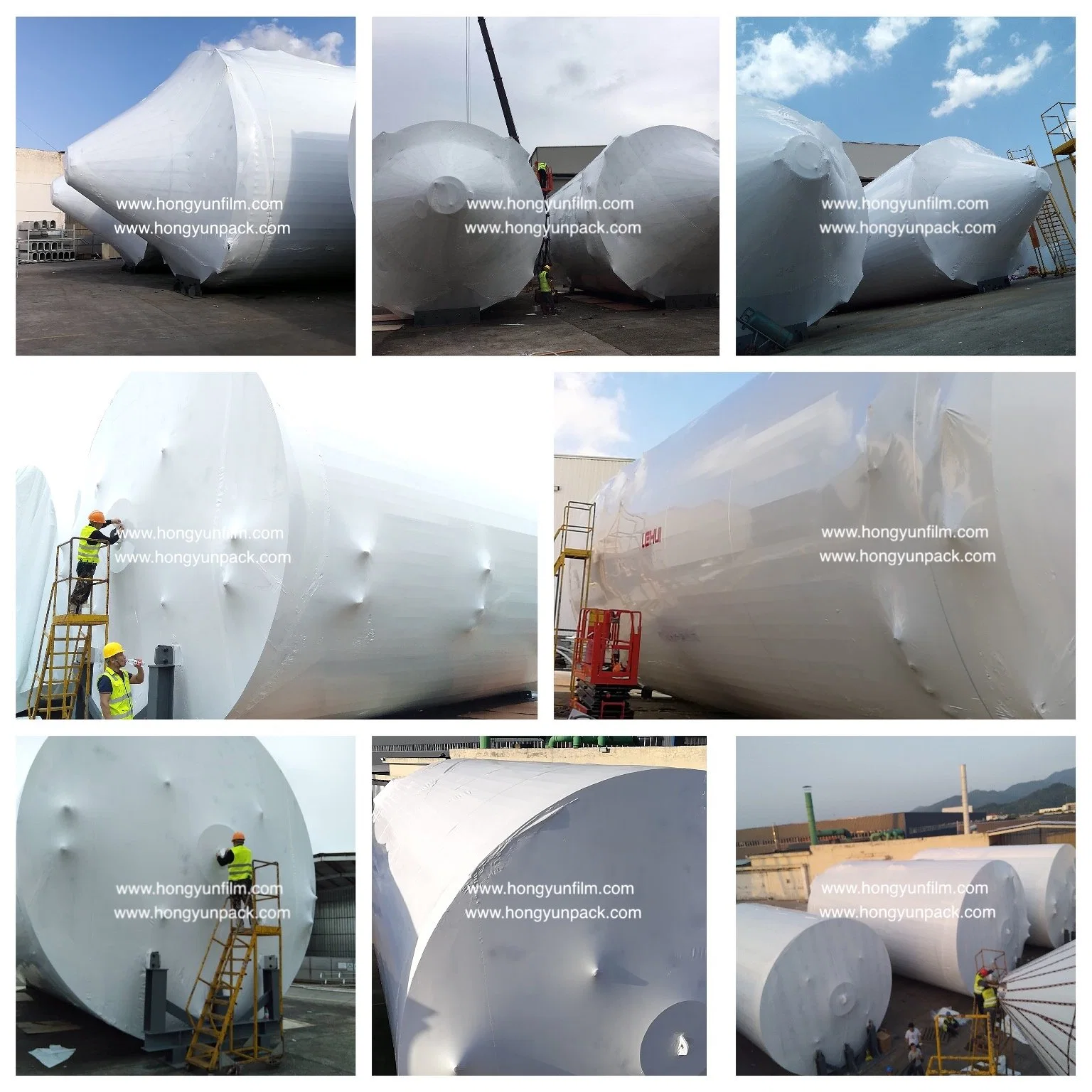 8mil, 9mil, 10mil, 12mil Boat, Marine, Car, Scaffold Packing White Color Shrink Wrap, Roof Wrap