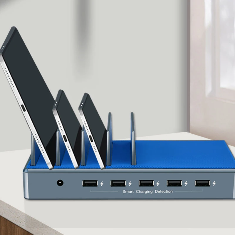 5 Station de charge USB de bureau intelligente avec 5 ports Chargeur USB multiport