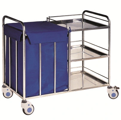 Hf-16 Stainless Steel Treatment Trolley, Hospital Medical Trolley