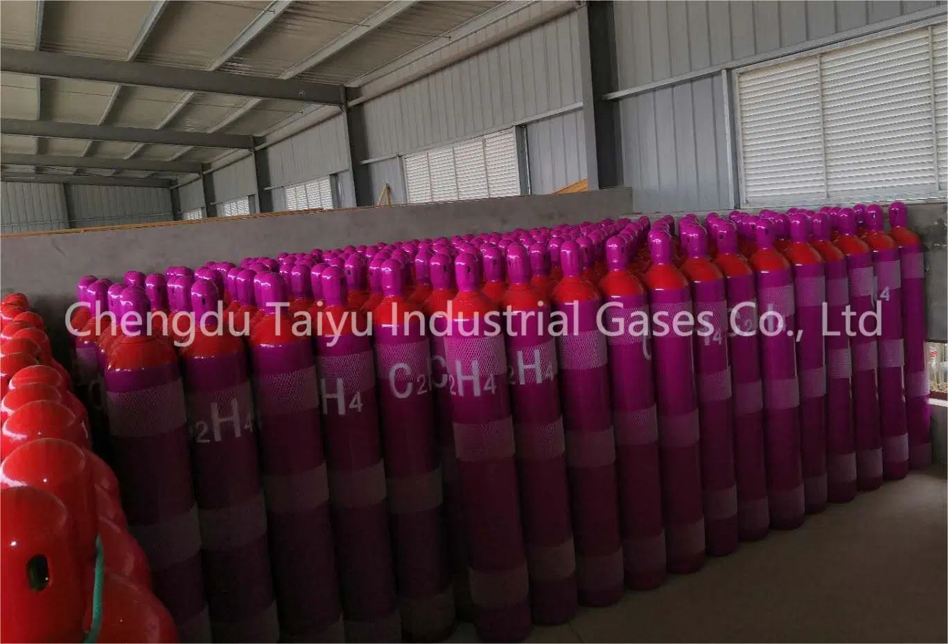 Stock Cylinder 47L Ethylene Cylinder Filling 99.95% Ethylene Gas with Competitive Price