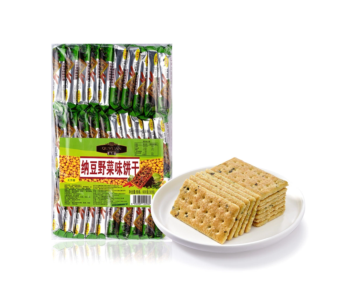 Discious und Hot Selling Natto Biscuit mit Algen und Gemüse Geschmack