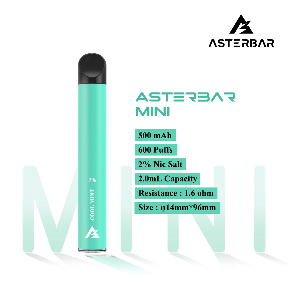 Heißer Verkauf Original elektronische Vapes Asterbar Shine 1500puffs Elektronische Rauchen Asterbar Vape 5% Nikotin Großhandel/Lieferant E Zigarette