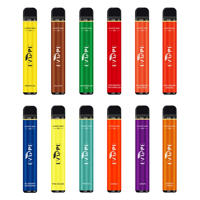 Wholesale I Vape Electric Cigarette Single Cigarette E Liquid 700 Puff Wholesale Vision Spinner Battery 0% 2% 5% Nic Evappe Bar Pen Battery