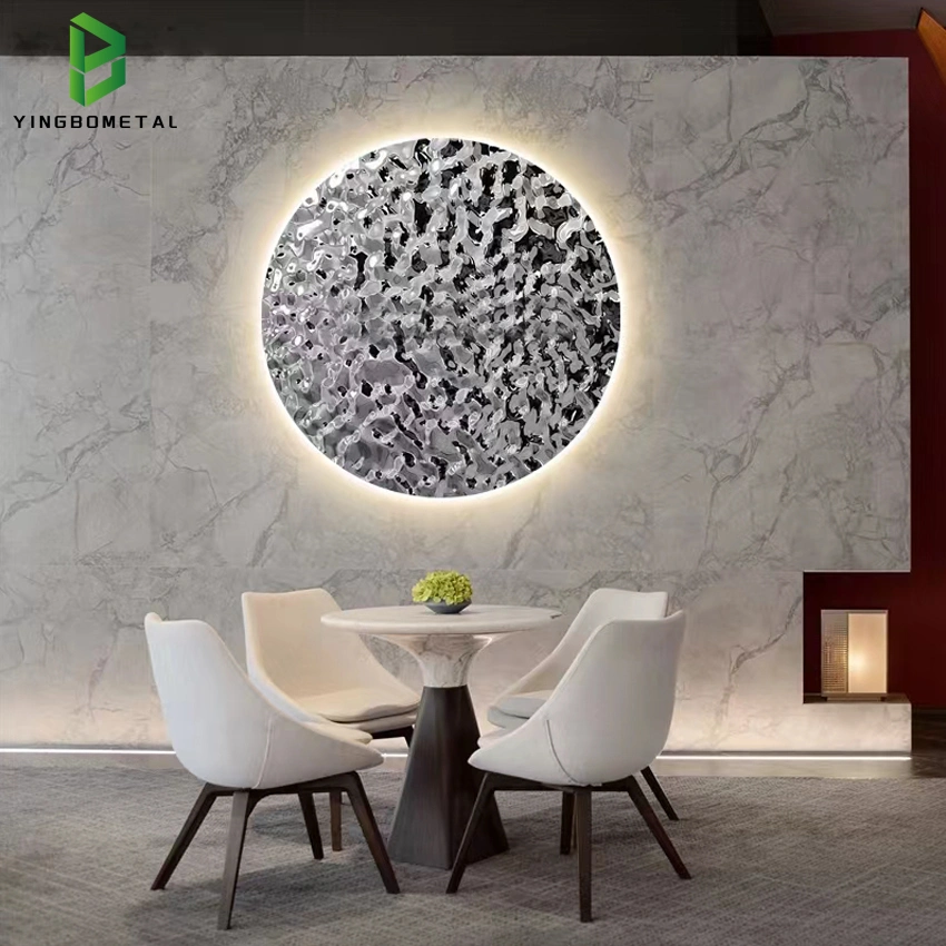 Luxury Italian Minimalist Iron Wall Decoration Pendant Light Luxury Metal Wall Art