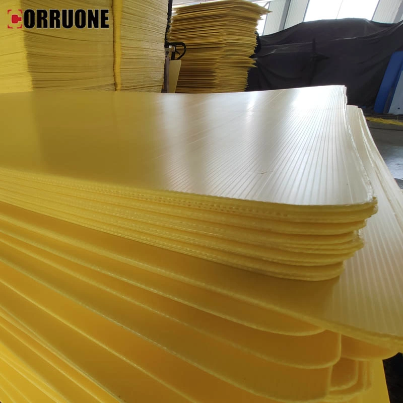 1200*1000mm and 3mm or 4mm Correx Fluted PP Layer Pad for Glass or Pet Bottle, Can and Container