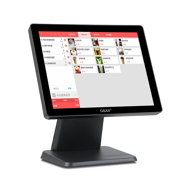 4: 3 Screen Ratio Tablet-Like Touch Screen Metal Base Cash Register