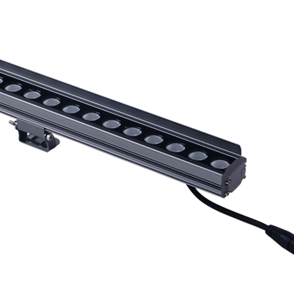 Montado en la superficie exterior de fachada DMX 512 12W lineal LED bañador de pared