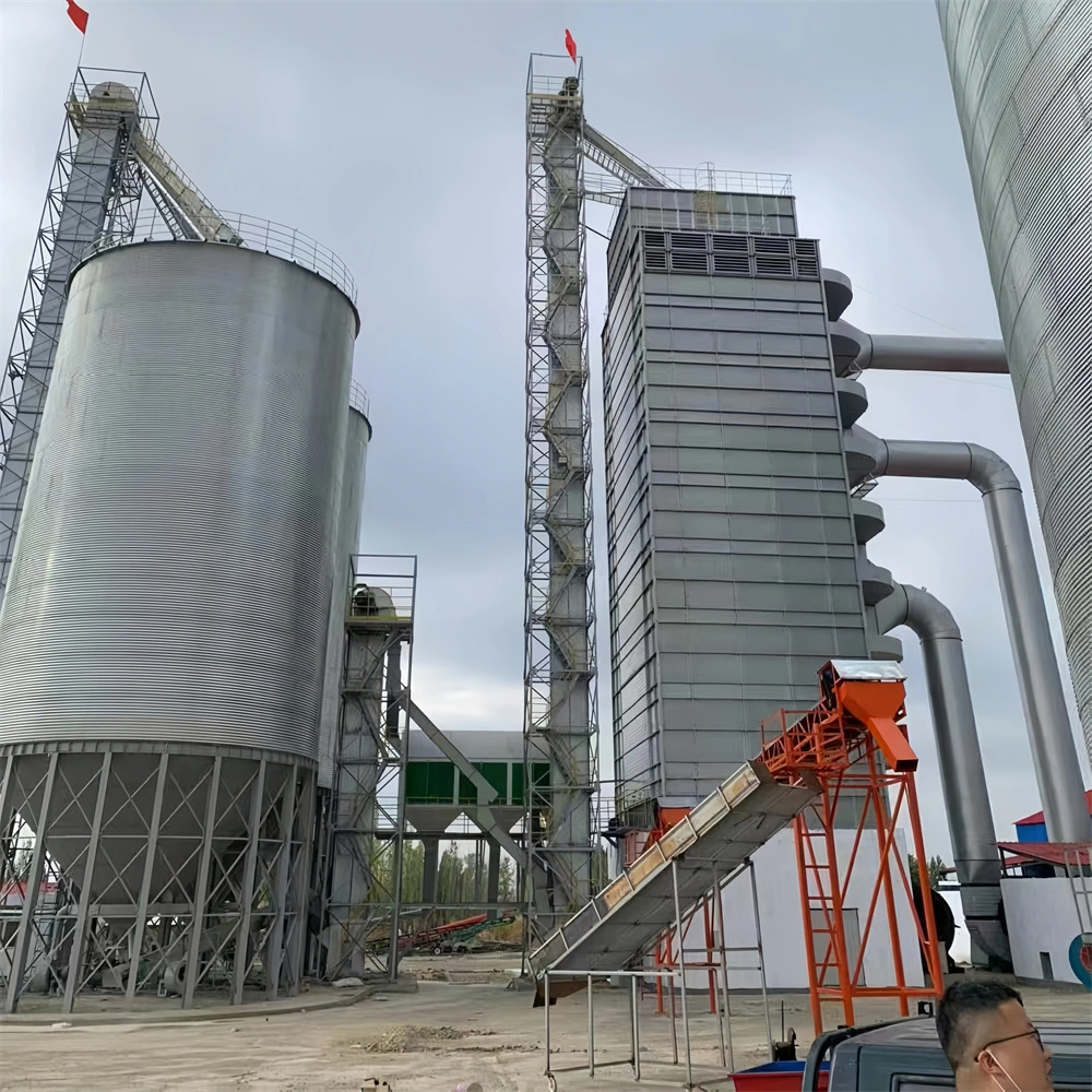 Coffee Bean Wheat Corn Maize Grain Storage Food Industry Particle Powder Large Steel Silo