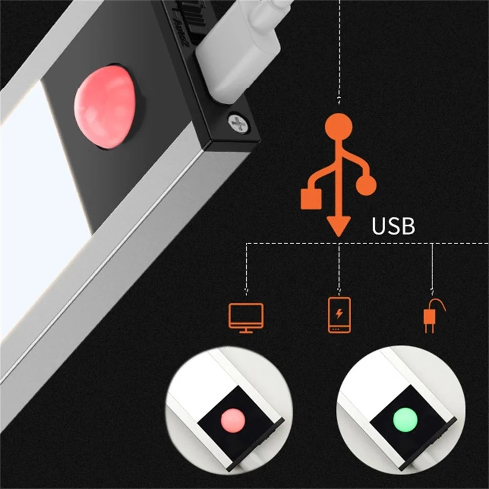 Móvel de cozinha USB recarregável com luz noturna corredor para quarto