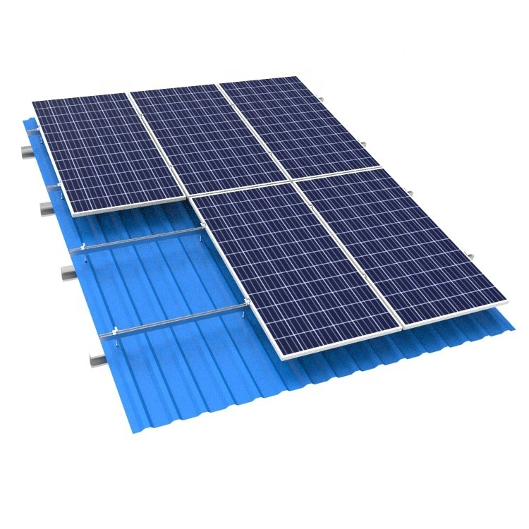 Les Racks de fixation du support de panneau solaire sur le toit en acier inoxydable rayonnage double crochets solaire réglable