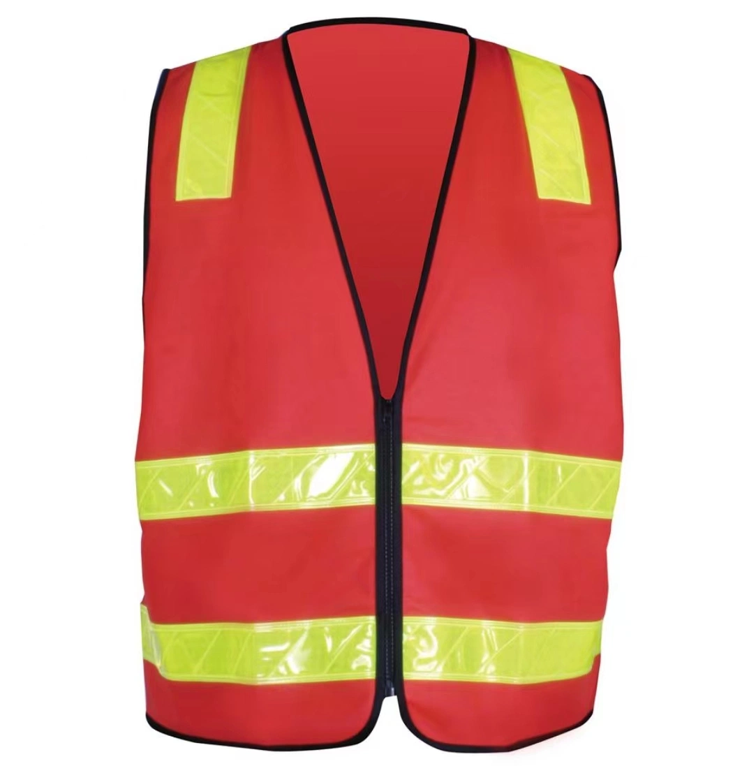 High quality/High cost performance Hi Vis Safety Vest with Reflective Tapes for Day/ Night Use Work Road Vest