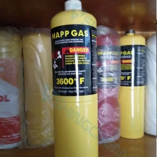 precio de fábrica Mapp Gas 16oz 453,6g soldadura fuerte con Cilindro desechable