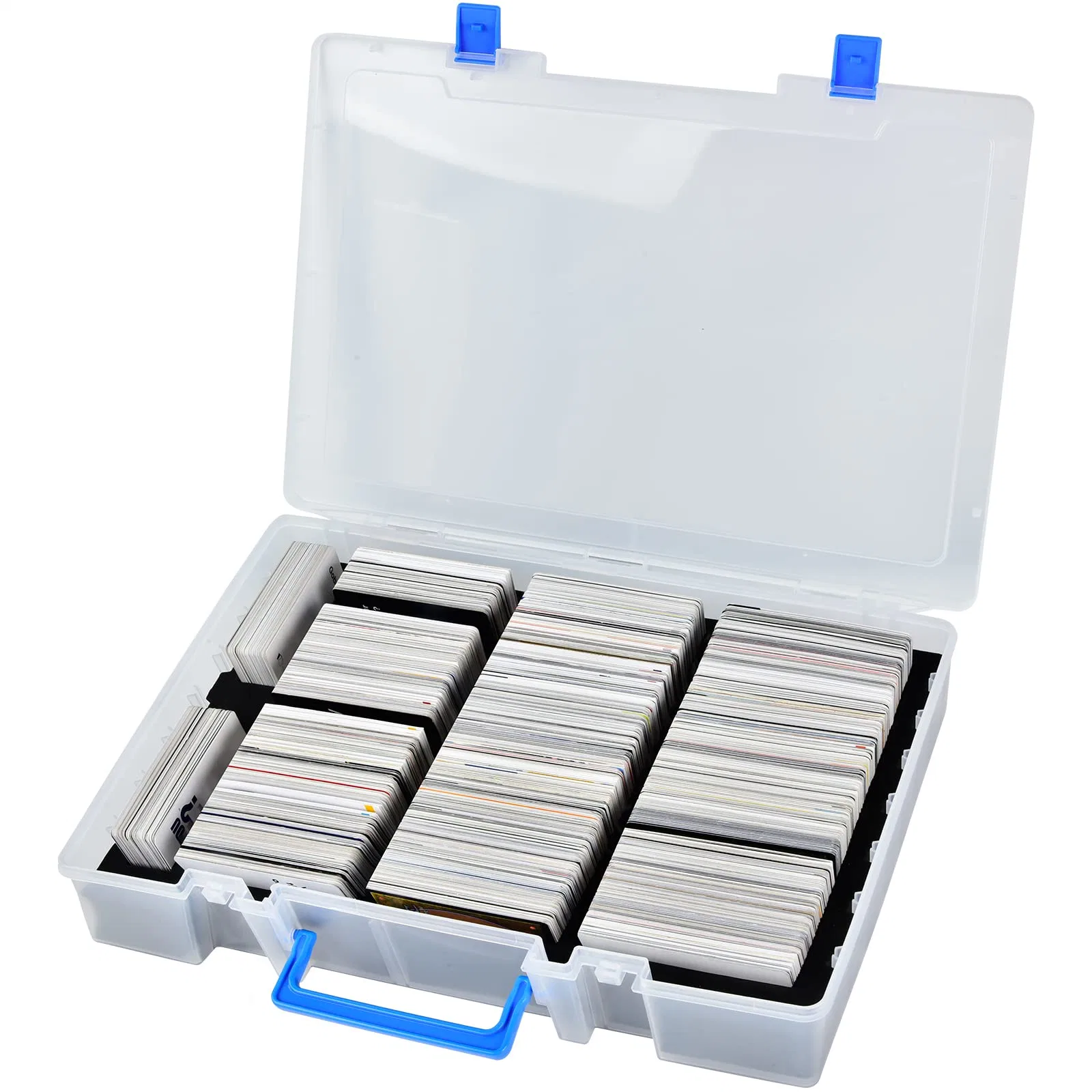 Portable Trading Card Case Holder Organizer Storage Compatible Topps Cards Storage Box