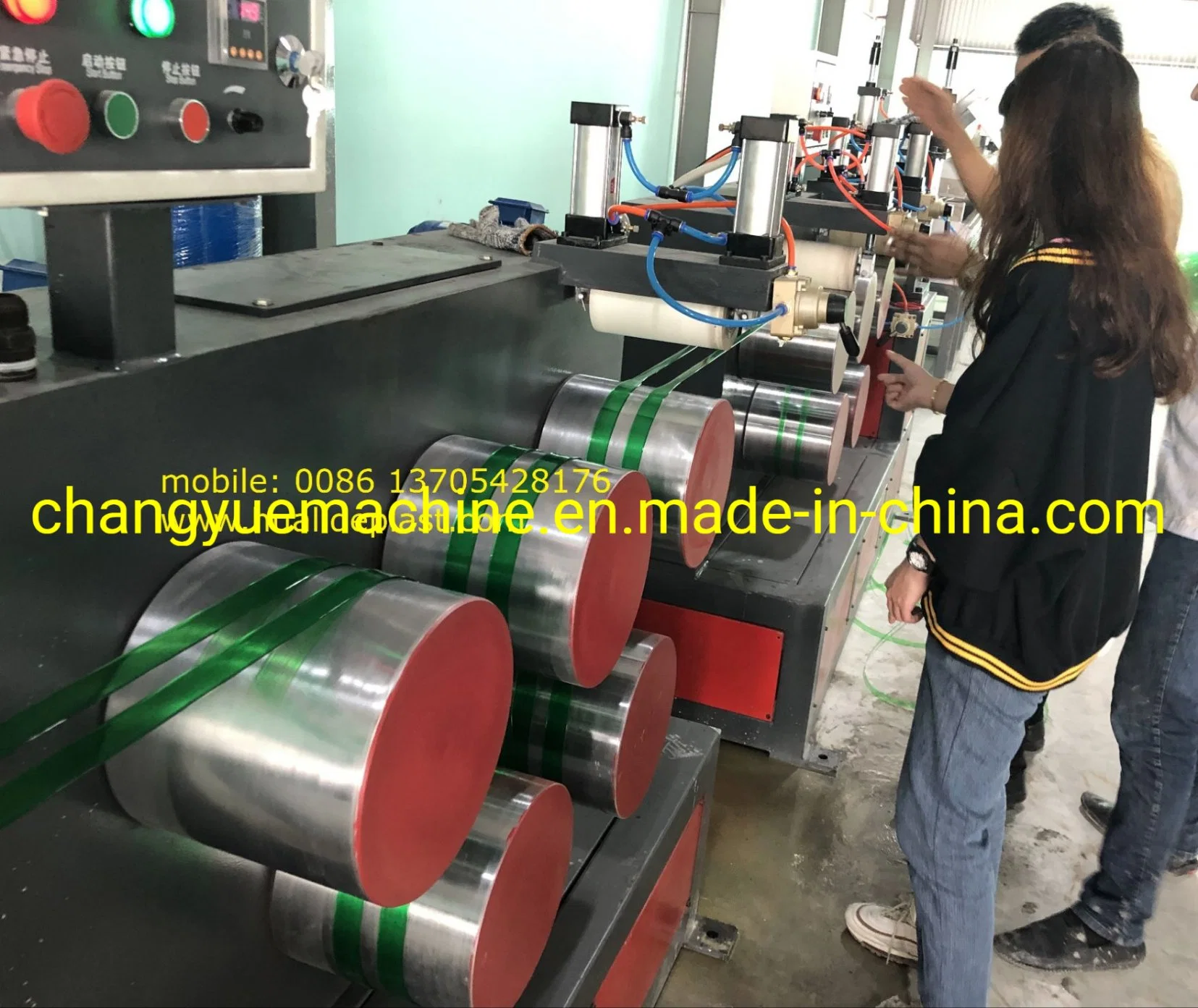 Pet Strap Making Machine/PP Tape Production Line/PVC Trucking Making Machine