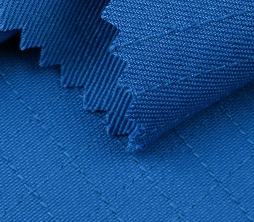 100 % coton FR tissu antistatique, verrouillage marine/Bleu roi