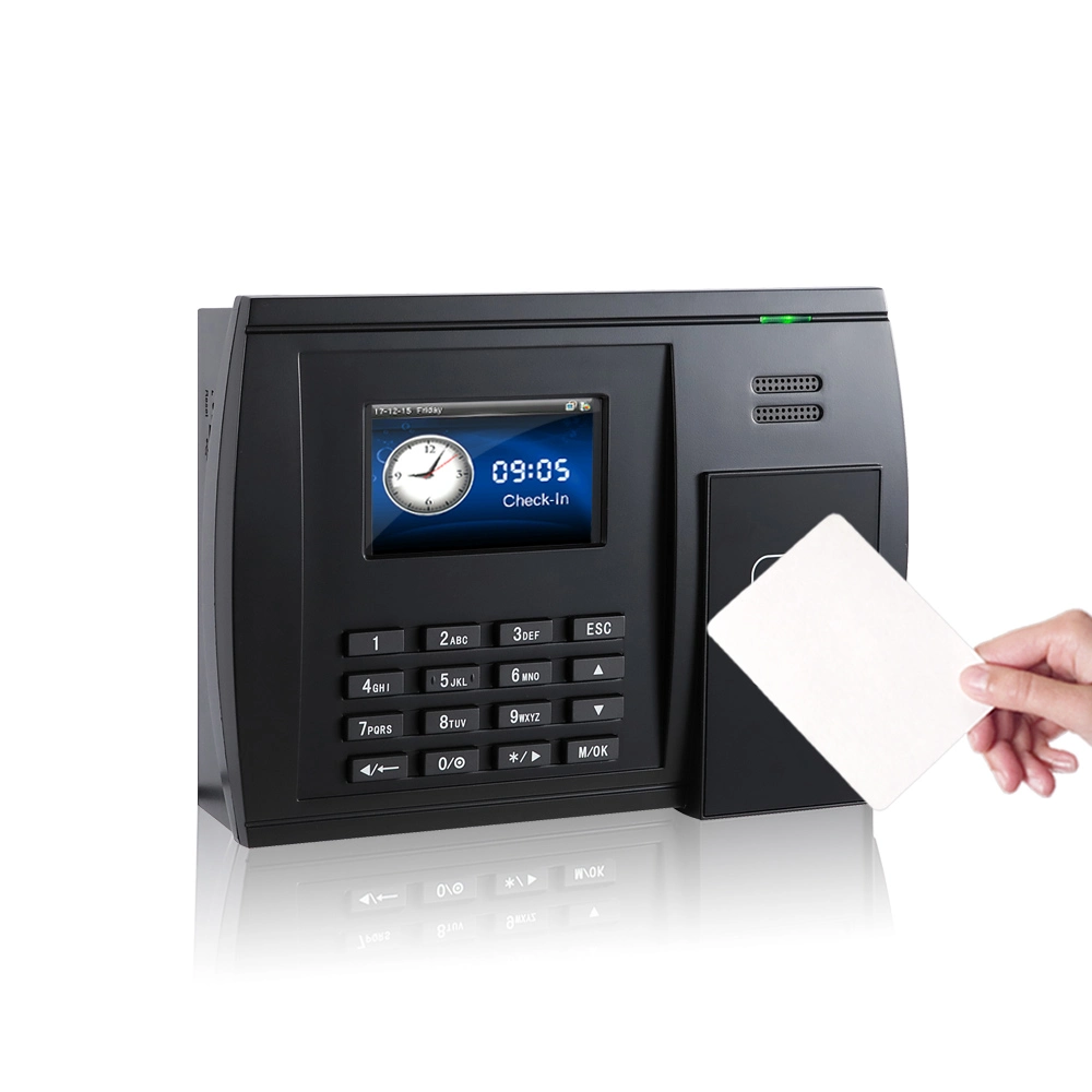 Standalone Proximity Card Punch Card Attendance Machine Time Attendance System

Système de pointage de présence autonome avec carte de proximité et carte perforée.