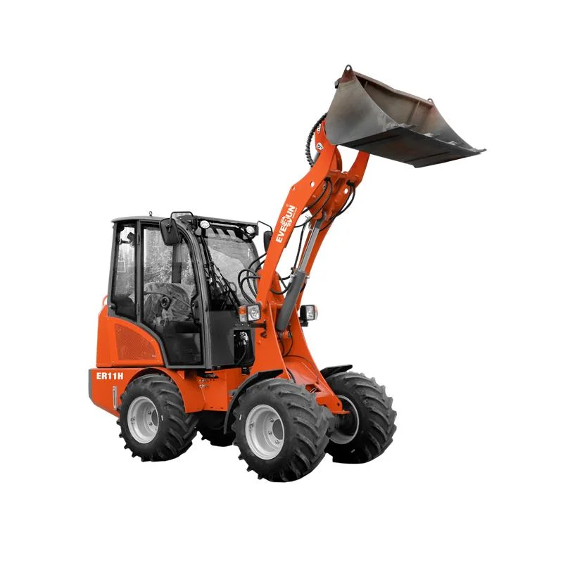 Everun ER11H 1ton Multifunction micro machine front end Articulated Small compact mini wheel loader