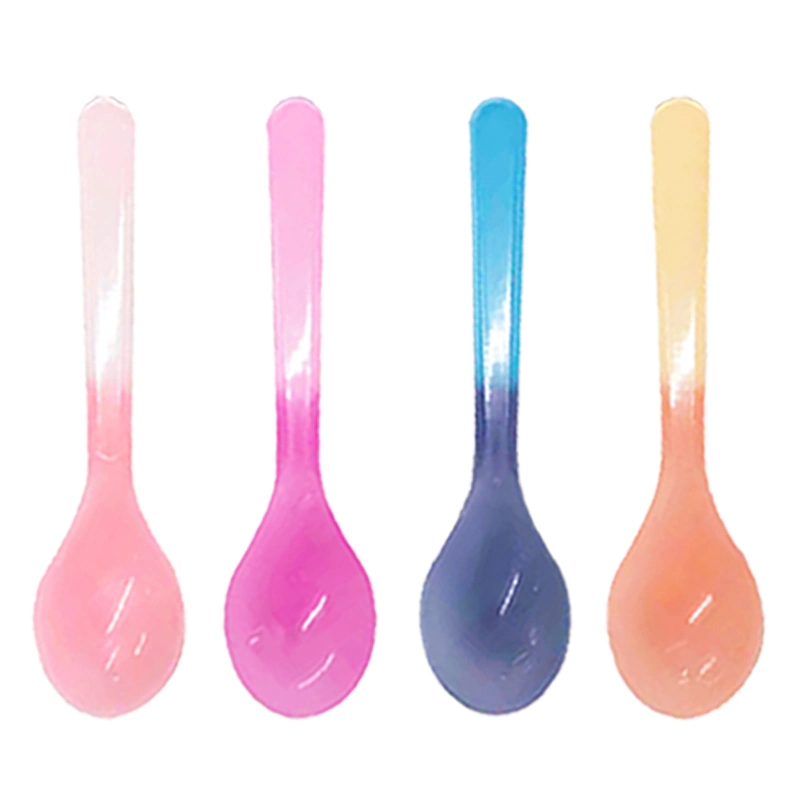 Magic Ice Cream Color Changing Spoon Plastic Spoons for Kids