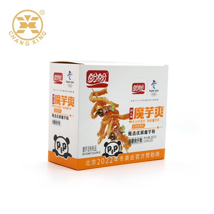 Custom Print Folding Carton Box Design Your Own Packaging Snack Sachets Packaging Paper Box