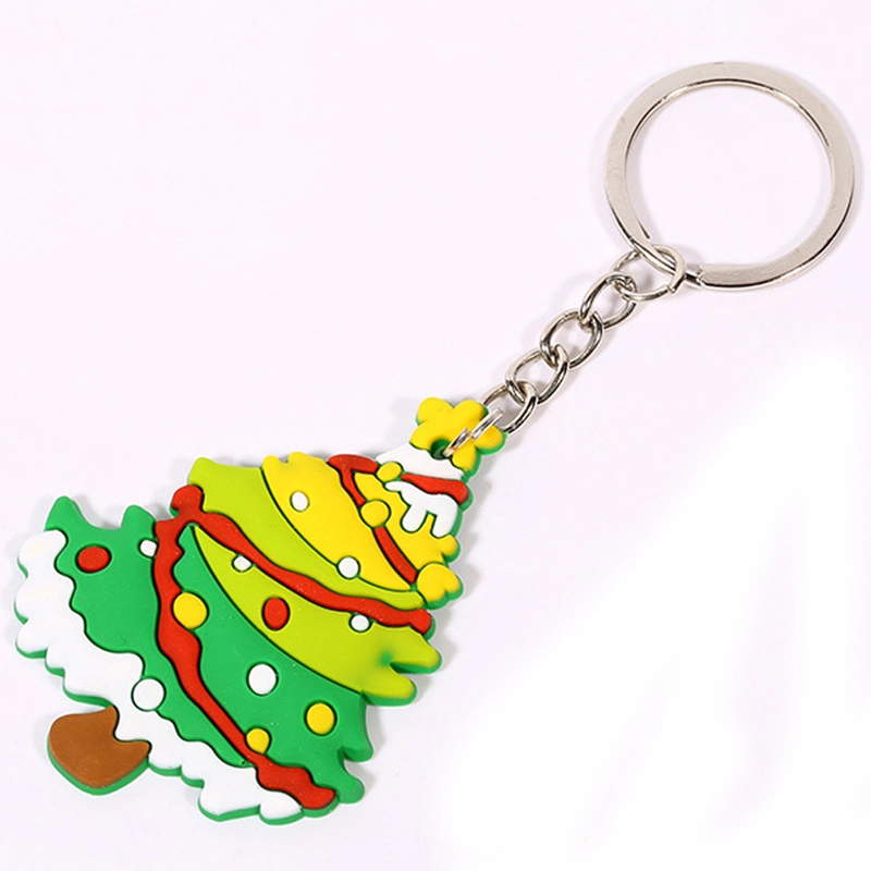 Wholesale/Supplier Cute Cartoon PVC Key Chain Christmas Style for Promotion