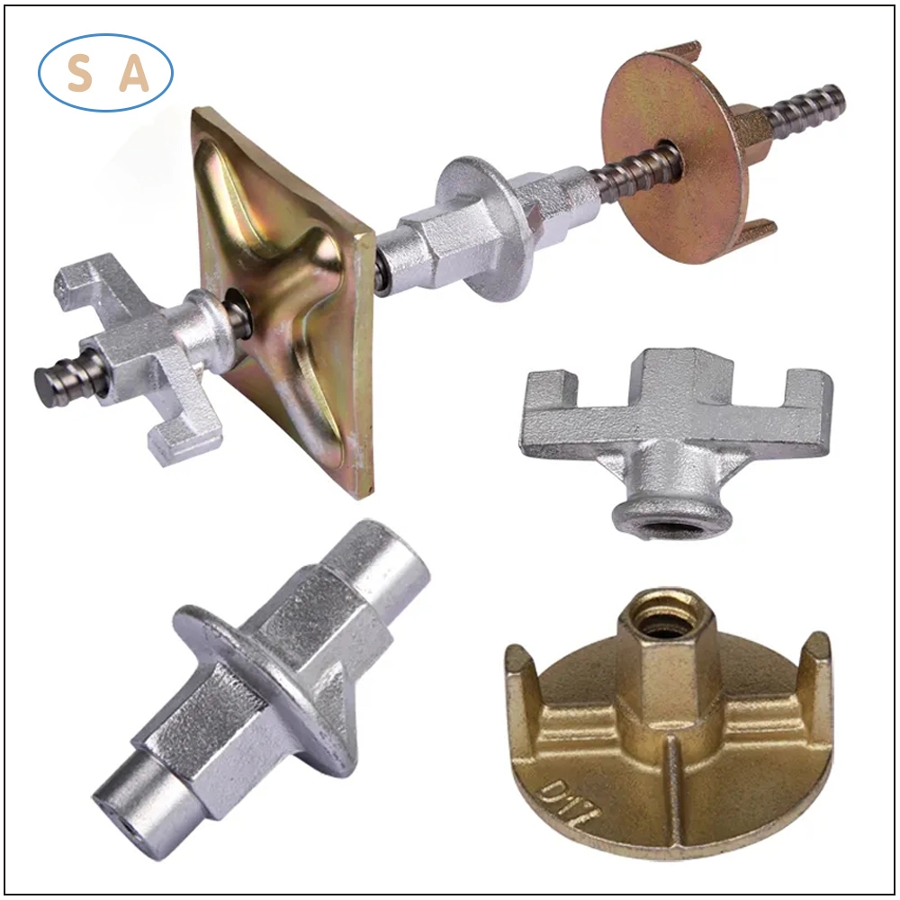 OEM Sand Iron Casting Thread Round Butterfly Tie Rod Wing Nut for Scaffolding Construction Concrete Formwork Accessories