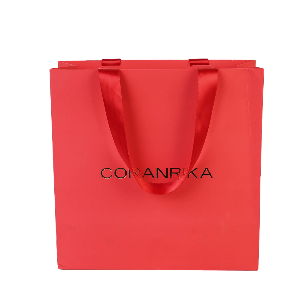 Orange Paper Bag Best Quality Customize China Manufacture Cheap Price Paper Bags with Handles