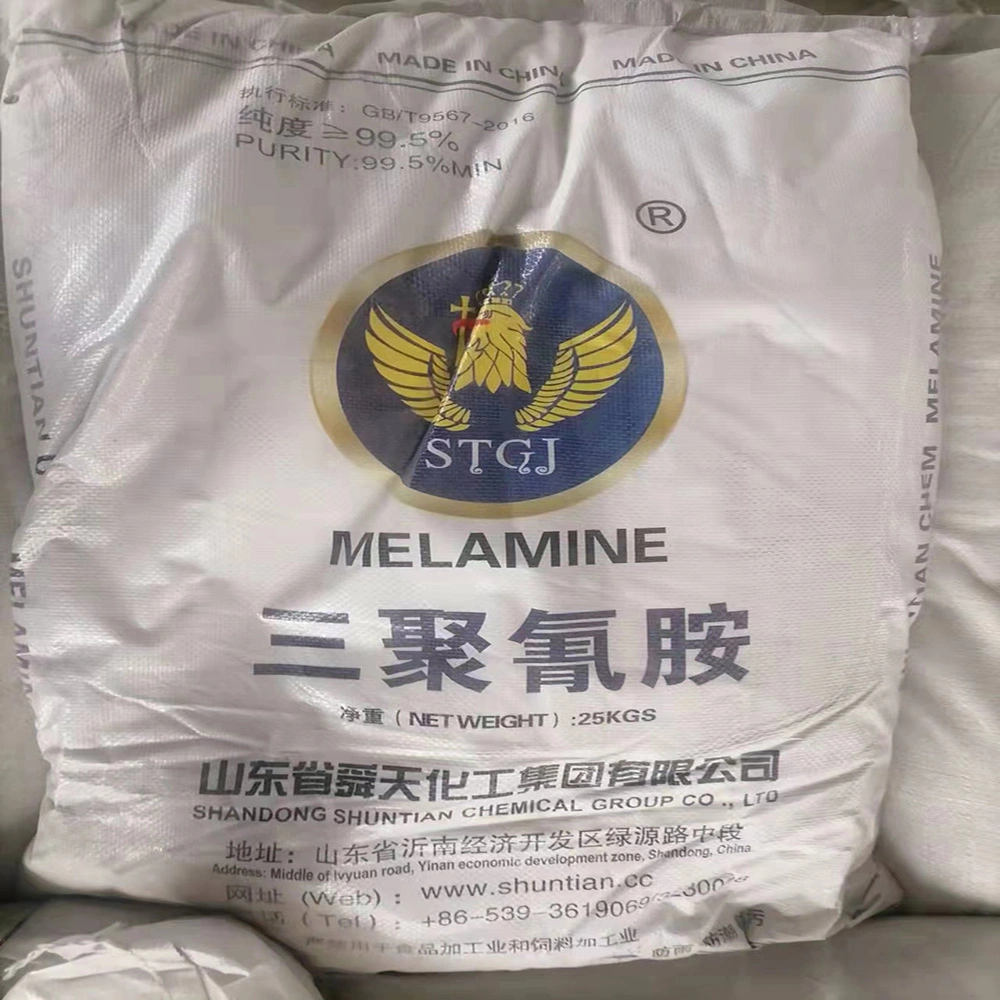 Chemical Supplies 99.8% Industrial Grade Melamine Powder for Melamine Resin Plywood