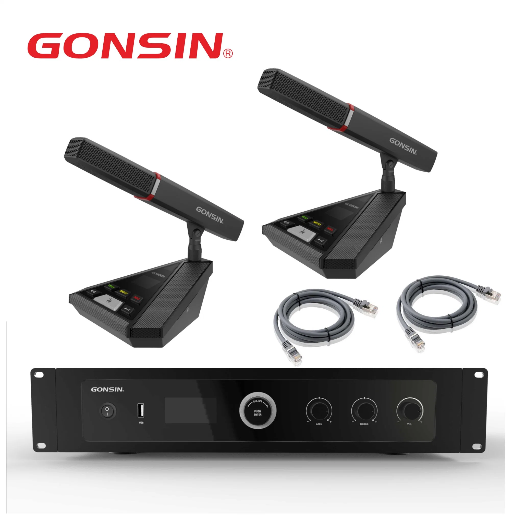 Gonsin Digital RJ45 Conference Microphone System