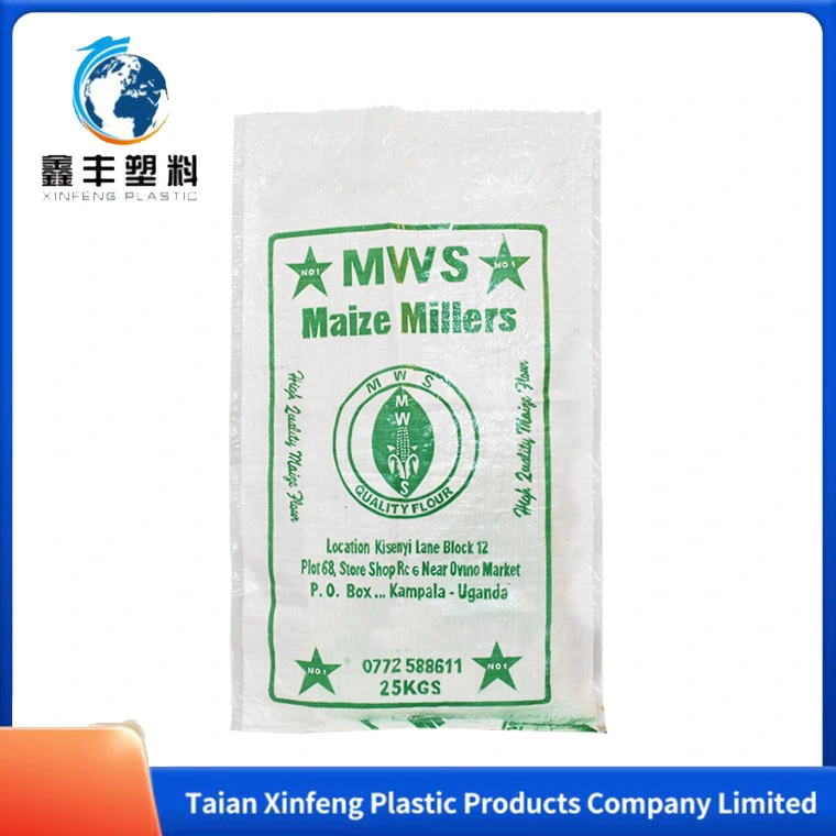 China Wholesale/Supplier 50kg Green PP Woven Sack Printing Color Bags for Seed Cement Putty Powder Calcined Gypsum